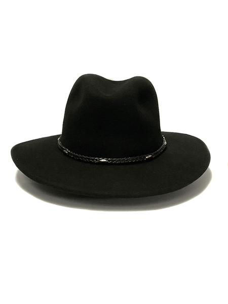 Biltmore BF2146DISC3102 DISCOVERY Crushable Wool Felt Hat Black front view. If you need any assistance with this item or the purchase of this item please call us at five six one seven four eight eight eight zero one Monday through Saturday 10:00a.m EST to 8:00 p.m EST