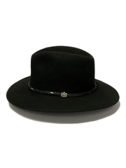 Biltmore BF2146DISC3102 DISCOVERY Crushable Wool Felt Hat Black side view. If you need any assistance with this item or the purchase of this item please call us at five six one seven four eight eight eight zero one Monday through Saturday 10:00a.m EST to 8:00 p.m EST