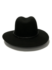 Biltmore BF2146DISC3102 DISCOVERY Crushable Wool Felt Hat Black back view. If you need any assistance with this item or the purchase of this item please call us at five six one seven four eight eight eight zero one Monday through Saturday 10:00a.m EST to 8:00 p.m EST
