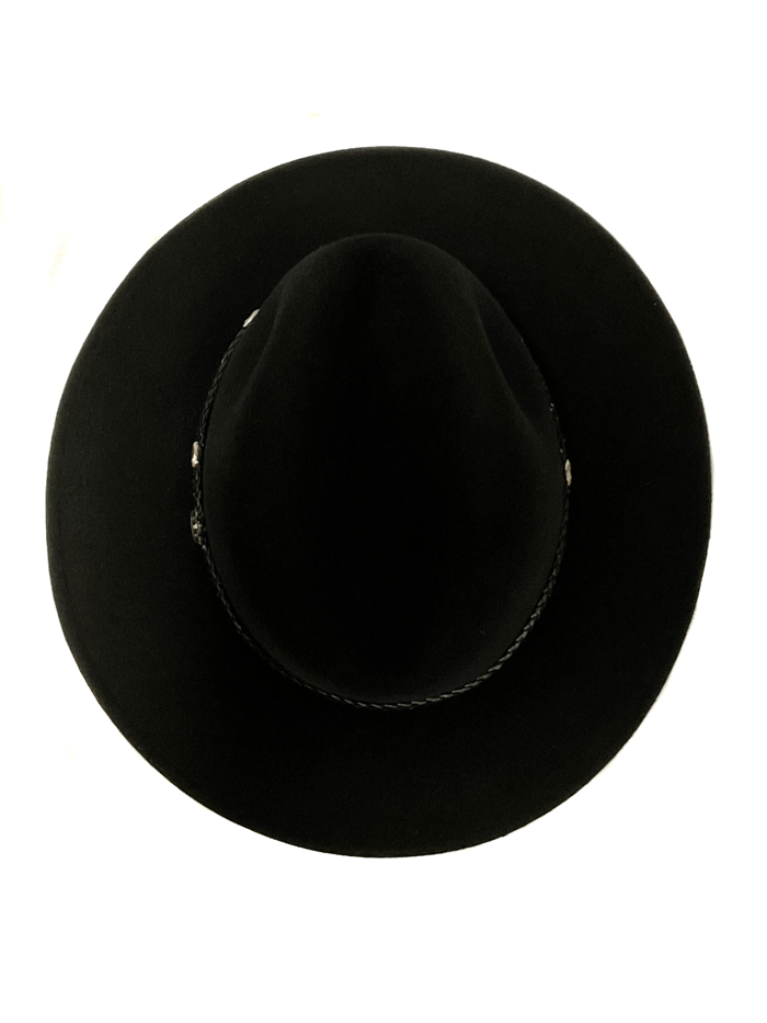 Biltmore BF2146DISC3102 DISCOVERY Crushable Wool Felt Hat Black front and side view. If you need any assistance with this item or the purchase of this item please call us at five six one seven four eight eight eight zero one Monday through Saturday 10:00a.m EST to 8:00 p.m EST
