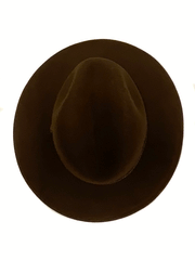 Biltmore BF2146DISC3108 DISCOVERY Crushable Wool Felt Hat Chocolate view from above. If you need any assistance with this item or the purchase of this item please call us at five six one seven four eight eight eight zero one Monday through Saturday 10:00a.m EST to 8:00 p.m EST