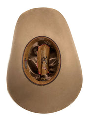 Justin JF0657DYLA Bent Rail Dylan 6X Fur Felt Cowboy Hat Fawn inside view. If you need any assistance with this item or the purchase of this item please call us at five six one seven four eight eight eight zero one Monday through Saturday 10:00a.m EST to 8:00 p.m EST