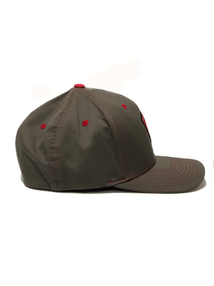 Ariat 1512406 Flexfit Ball Cap Charcoal Grey front and side view. If you need any assistance with this item or the purchase of this item please call us at five six one seven four eight eight eight zero one Monday through Saturday 10:00a.m EST to 8:00 p.m EST
