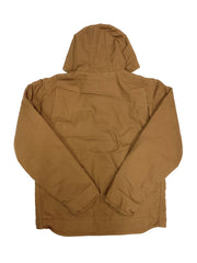 Carhartt 104392-BRN Mens Washed Duck Sherpa Lined Jacket Brown front view back view. If you need any assistance with this item or the purchase of this item please call us at five six one seven four eight eight eight zero one Monday through Saturday 10:00a.m EST to 8:00 p.m EST