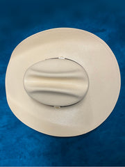 Larry Mahan MS2442ALAL 10X Alamo Straw Hat Ivory top view. If you need any assistance with this item or the purchase of this item please call us at five six one seven four eight eight eight zero one Monday through Saturday 10:00a.m EST to 8:00 p.m EST