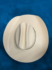 Larry Mahan MS2442OPLX 10X OPLIN Straw Hat Ivory top view. If you need any assistance with this item or the purchase of this item please call us at five six one seven four eight eight eight zero one Monday through Saturday 10:00a.m EST to 8:00 p.m EST