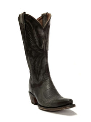 Lucchese M5066.S54 Womens MARCELLA Western Boot Anthracite Grey side / front view. If you need any assistance with this item or the purchase of this item please call us at five six one seven four eight eight eight zero one Monday through Saturday 10:00a.m EST to 8:00 p.m EST