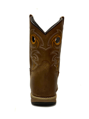 Dan Post DPC3964 Youth Storms Eye Jr Leather Boots Brown back view. If you need any assistance with this item or the purchase of this item please call us at five six one seven four eight eight eight zero one Monday through Saturday 10:00a.m EST to 8:00 p.m EST