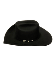 Serratelli BRONCO414BK 6X Felt Western Hat Black side view. If you need any assistance with this item or the purchase of this item please call us at five six one seven four eight eight eight zero one Monday through Saturday 10:00a.m EST to 8:00 p.m EST