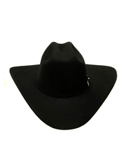 Serratelli BRONCO414BK 6X Felt Western Hat Black front view. If you need any assistance with this item or the purchase of this item please call us at five six one seven four eight eight eight zero one Monday through Saturday 10:00a.m EST to 8:00 p.m EST