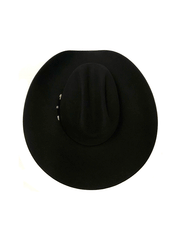 Serratelli BRONCO414BK 6X Felt Western Hat Black view from above. If you need any assistance with this item or the purchase of this item please call us at five six one seven four eight eight eight zero one Monday through Saturday 10:00a.m EST to 8:00 p.m EST