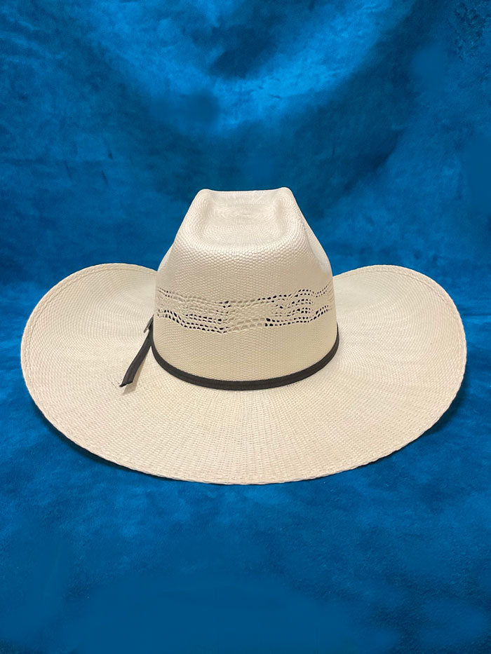 Twister T71562 Bangora Western Hat Natural side / front view. If you need any assistance with this item or the purchase of this item please call us at five six one seven four eight eight eight zero one Monday through Saturday 10:00a.m EST to 8:00 p.m EST