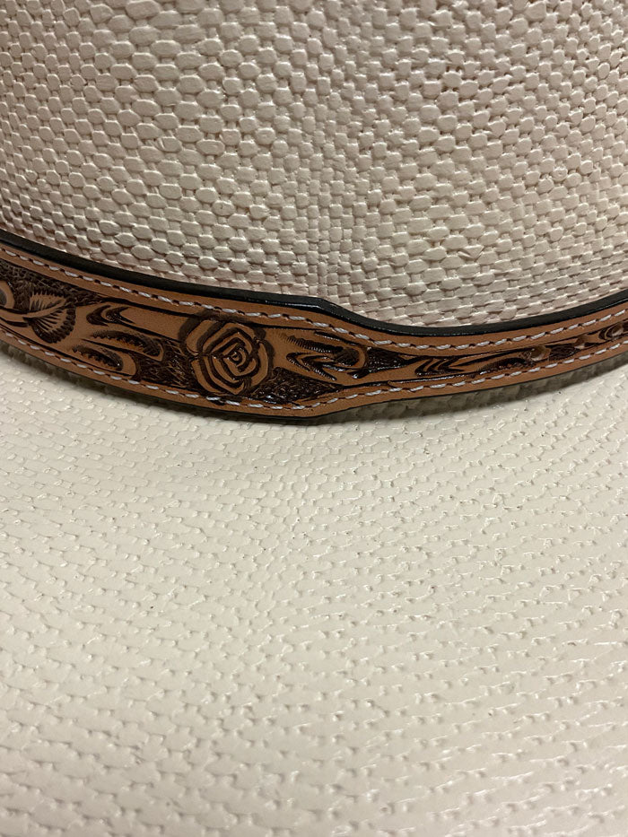 Fashionwest LC69-TN Leather Hatband Tan front view