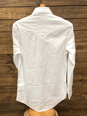 Rock & Roll Denim RRMSOSR0QF Mens Long Sleeve Jacquard Woven Snap Shirt White back view. If you need any assistance with this item or the purchase of this item please call us at five six one seven four eight eight eight zero one Monday through Saturday 10:00a.m EST to 8:00 p.m EST