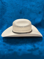 Justin JS6330WHSN4408 Straw Cowboy Hat White side view