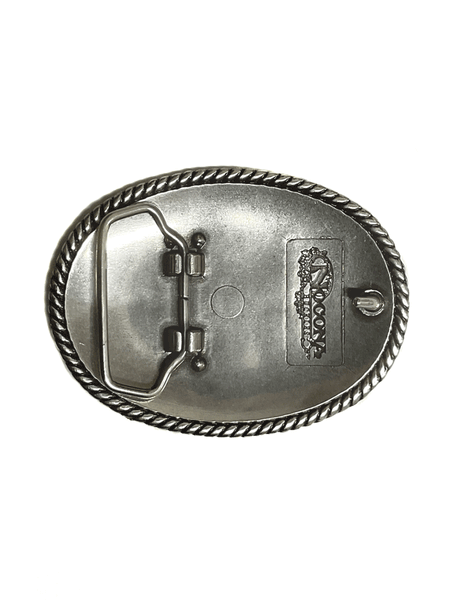 Nocona 37222 Oval Scrolled Buckle Silver