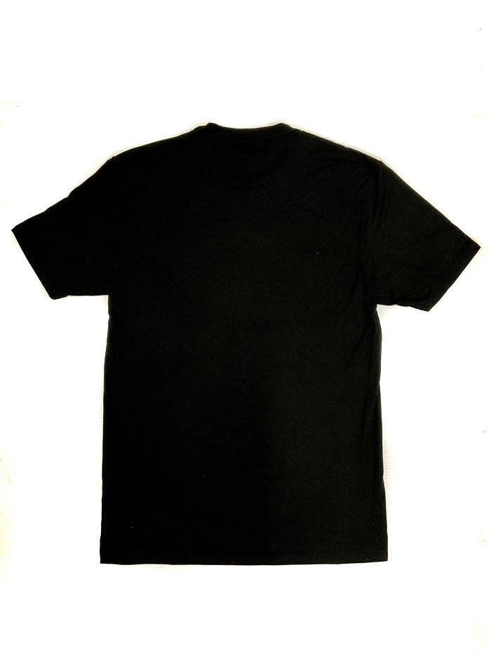 Texas True 3413-WH Yellowstone Take Em To The Train Station T-Shirt Black front view. If you need any assistance with this item or the purchase of this item please call us at five six one seven four eight eight eight zero one Monday through Saturday 10:00a.m EST to 8:00 p.m EST