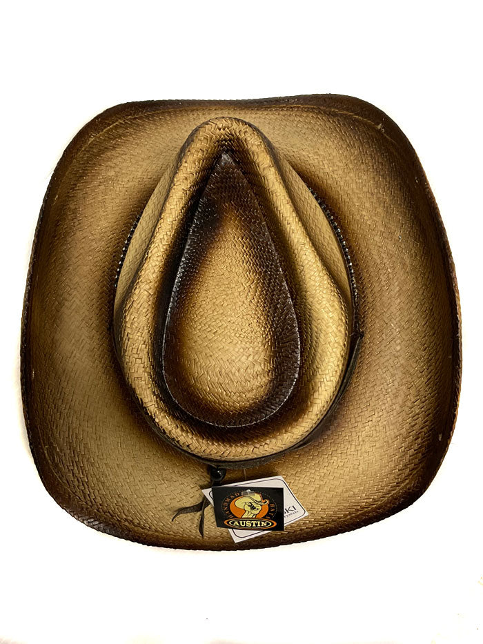 Austin Hats 05-134 FOREVER PROMISED Straw Hat Natural front and side view. If you need any assistance with this item or the purchase of this item please call us at five six one seven four eight eight eight zero one Monday through Saturday 10:00a.m EST to 8:00 p.m EST
