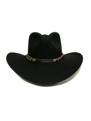 Stetson SBDFTR-163407 DRIFTER 4X Western Hat Black front view. If you need any assistance with this item or the purchase of this item please call us at five six one seven four eight eight eight zero one Monday through Saturday 10:00a.m EST to 8:00 p.m EST