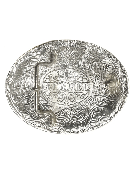 Crumrine C08689 Rodeo Bull Rider Buckle Silver And Gold back view. If you need any assistance with this item or the purchase of this item please call us at five six one seven four eight eight eight zero one Monday through Saturday 10:00a.m EST to 8:00 p.m EST
