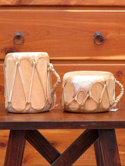 Native American Natural Cowhide Wooden Drum