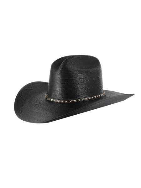 Resistol RSASCWBJA4107 Jason Aldean Asphalt Cowboy Straw Hat Black side / front view
