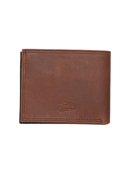 Justin Bi-Fold 2 Tone Black Brown Leather Wallet 1920567W4