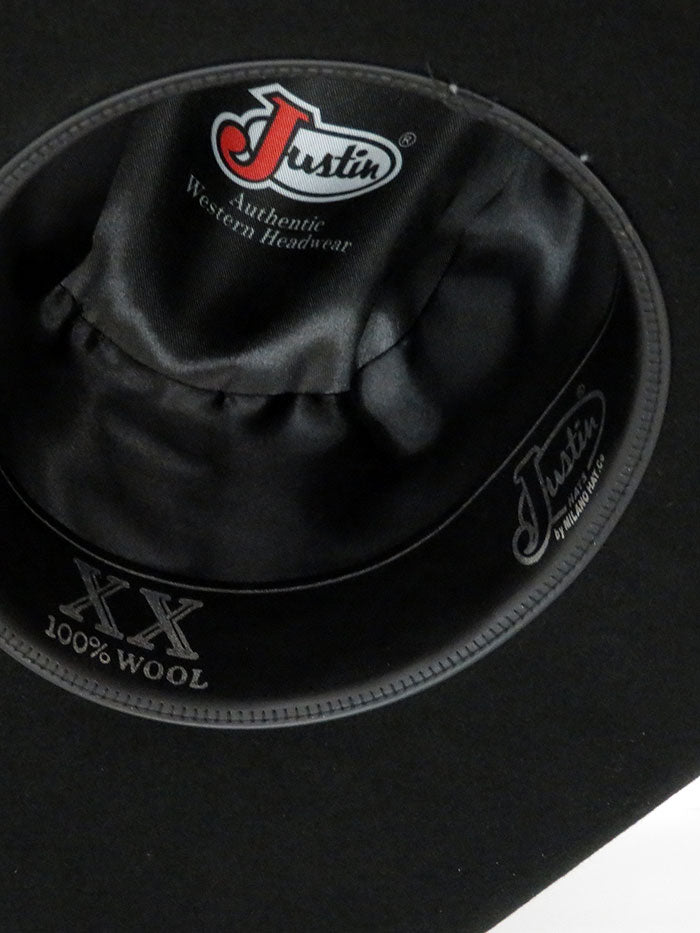 Justin JF0230BUST4402 Mens 2X Buster Premium Felt Hat Black at JC Western Wear