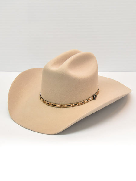 Justin JF0242BNZA4010 Mens Bonanza 2X Felt Cowboy Hat  top view. If you need any assistance with this item or the purchase of this item please call us at five six one seven four eight eight eight zero one Monday through Saturday 10:00a.m EST to 8:00 p.m EST