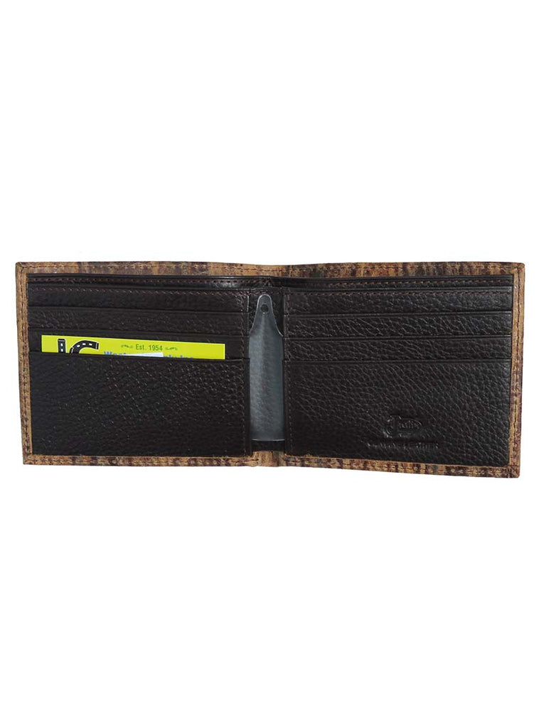 JustinDistressed Brown Leather Bi-Fold Wallet JB268