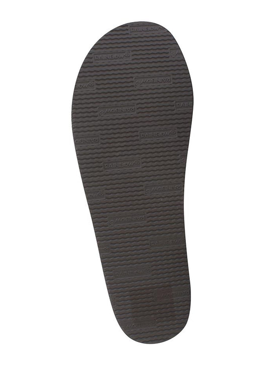 Rainbow WILLOW Womens Double Layer Arch Leather Braided Strap Dark Brown sole view. If you need any assistance with this item or the purchase of this item please call us at five six one seven four eight eight eight zero one Monday through Saturday 10:00a.m EST to 8:00 p.m EST