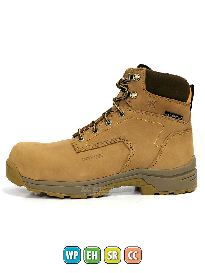 Carolina LT651 Mens Lytning Waterproof Carbon Composite Toe Work Boot Tan front back and side view of pair. If you need any assistance with this item or the purchase of this item please call us at five six one seven four eight eight eight zero one Monday through Saturday 10:00a.m EST to 8:00 p.m EST