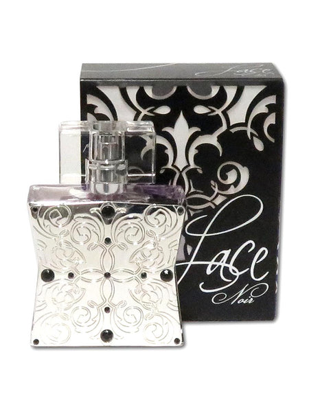 Tru Fragrance 92080 Womens Lace Noir Western Eau de Parfum front view of bottle with box. If you need any assistance with this item or the purchase of this item please call us at five six one seven four eight eight eight zero one Monday through Saturday 10:00a.m EST to 8:00 p.m EST