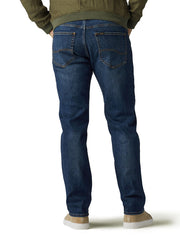 Lee 2015042 Mens Extreme Motion Straight Fit Tapered Leg Jean Maddox Back View. If you need any assistance with this item or the purchase of this item please call us at five six one seven four eight eight eight zero one Monday through Saturday 10:00a.m EST to 8:00 p.m EST