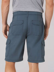 Lee 2187013 Mens Extreme Motion Lightweight Crossroads Shorts Slate back view. If you need any assistance with this item or the purchase of this item please call us at five six one seven four eight eight eight zero one Monday through Saturday 10:00a.m EST to 8:00 p.m EST