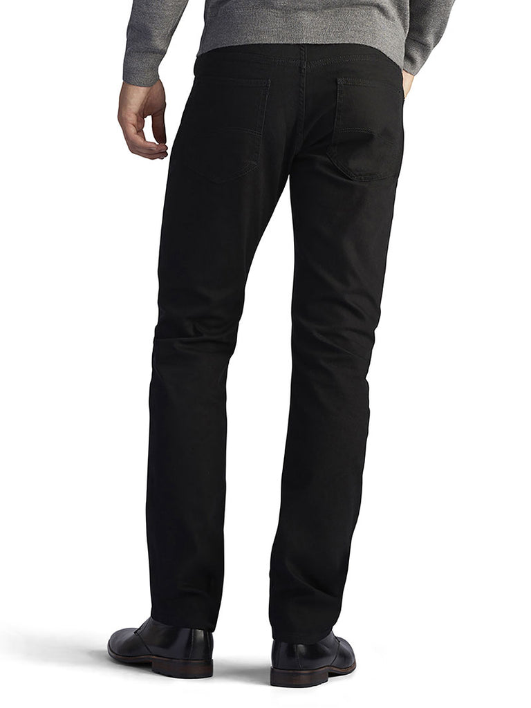 Lee 2014135 Mens Modern Series Slim Tapered Leg Jeans Black Front view. If you need any assistance with this item or the purchase of this item please call us at five six one seven four eight eight eight zero one Monday through Saturday 10:00a.m EST to 8:00 p.m EST