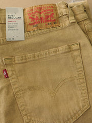 Levi's 005052291 Mens 505 Classic Straight Leg Jeans Medal Bronze Gd back Close up view. If you need any assistance with this item or the purchase of this item please call us at five six one seven four eight eight eight zero one Monday through Saturday 10:00a.m EST to 8:00 p.m EST