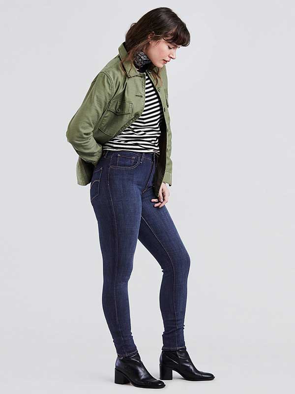 Levi's 721 High-Rise Skinny Jeans Blue Story
