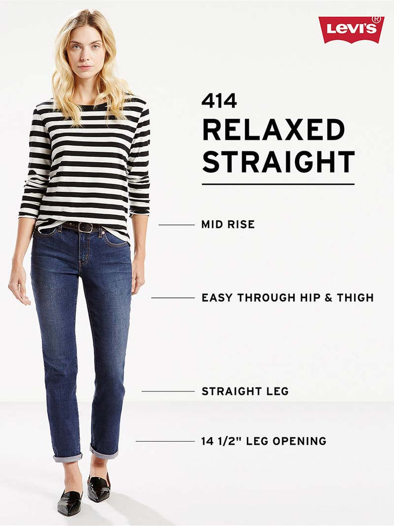 Levi's Womens 414 Relaxed Straight Fit Coastal Ridge Jeans 198890005 (D) Levis - J.C. Western® Wear