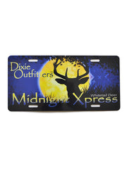 Midnight Express Whitetail Deer License Plate J.C. Western® Wear - J.C. Western® Wear