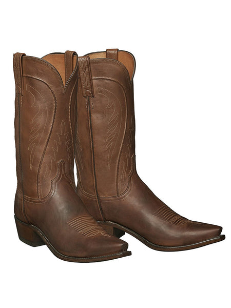 Lucchese N1596.54 Mens Classics Bart Ranch-Hand Leather Boots Burnished Tan side / front view pair. If you need any assistance with this item or the purchase of this item please call us at five six one seven four eight eight eight zero one Monday through Saturday 10:00a.m EST to 8:00 p.m EST