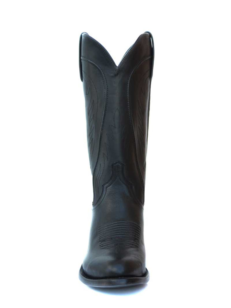 Lucchese N1597.R4 Mens Ranch Hand Western Boots Black Burnished side view. If you need any assistance with this item or the purchase of this item please call us at five six one seven four eight eight eight zero one Monday through Saturday 10:00a.m EST to 8:00 p.m EST