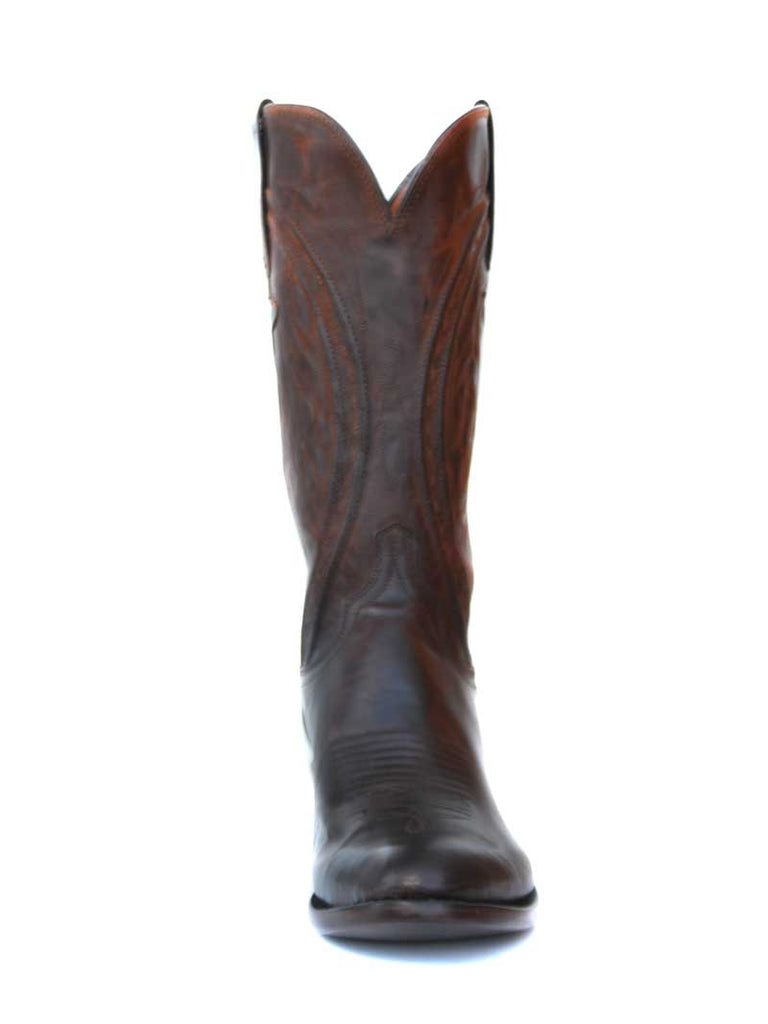 Lucchese N1657.R4 Mens Clint Mad Dog Goat Cowboy Boots Peanut Brittle inner side  / front view. If you need any assistance with this item or the purchase of this item please call us at five six one seven four eight eight eight zero one Monday through Saturday 10:00a.m EST to 8:00 p.m EST