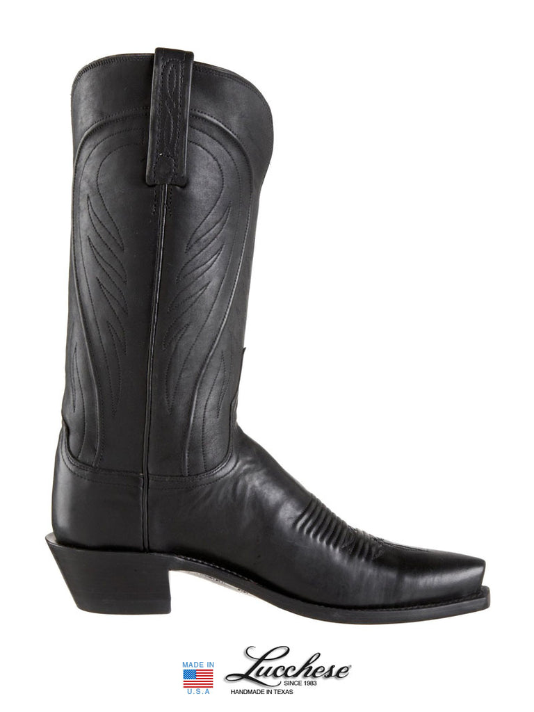 lucchese black women's boots