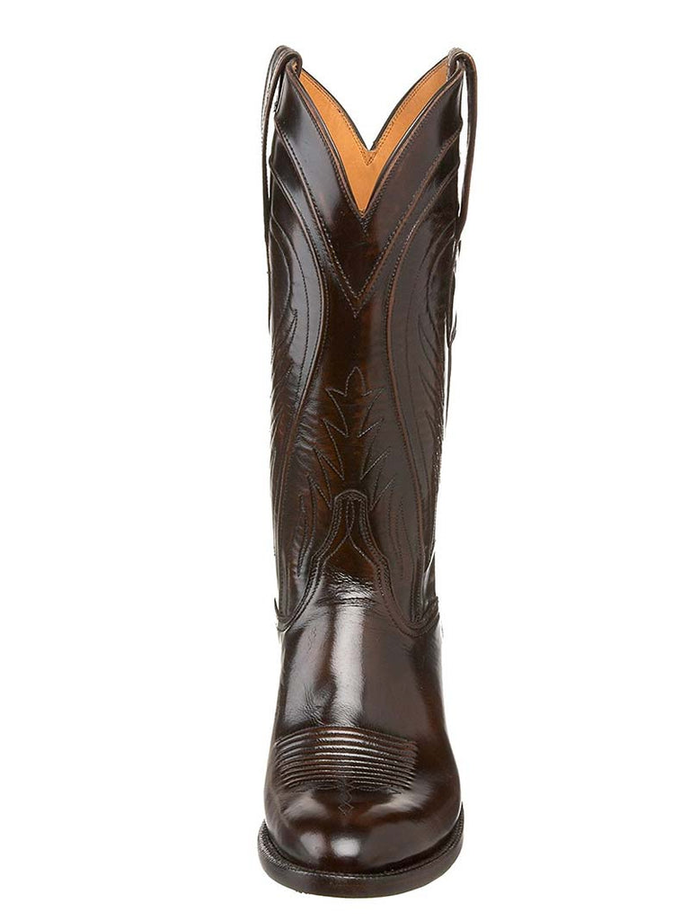 Lucchese L1507.63 Mens Classics Goat Western Boots Brown Brush Off side / front view. If you need any assistance with this item or the purchase of this item please call us at five six one seven four eight eight eight zero one Monday through Saturday 10:00a.m EST to 8:00 p.m EST