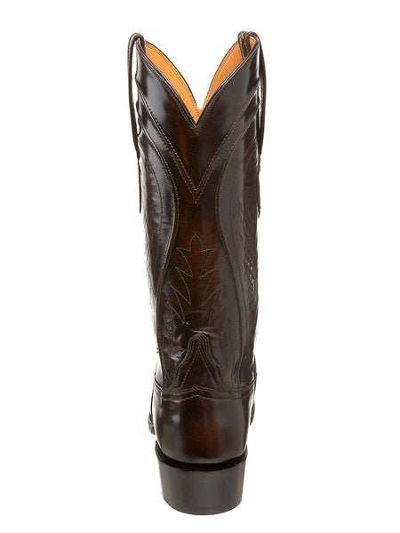 Lucchese L1507.63 Mens Classics Goat Western Boots Brown Brush Off back view. If you need any assistance with this item or the purchase of this item please call us at five six one seven four eight eight eight zero one Monday through Saturday 10:00a.m EST to 8:00 p.m EST
