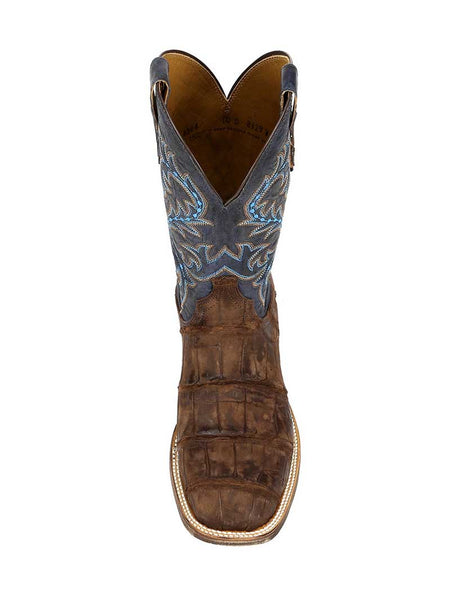 Lucchese M4344 Mens Malcom Giant Alligator Boot Brandy front view. If you need any assistance with this item or the purchase of this item please call us at five six one seven four eight eight eight zero one Monday through Saturday 10:00a.m EST to 8:00 p.m EST