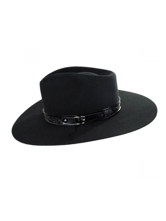 Stetson SWMCNY-103607 Mens John Wayne Collection McNally Flet Hat Black