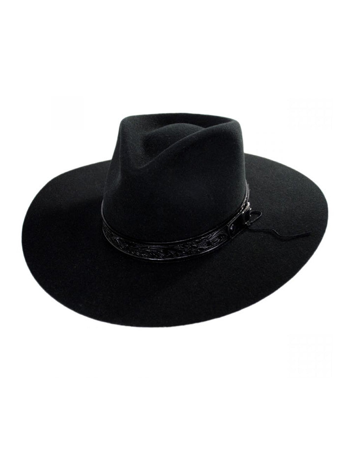 Stetson SWMCNY-103607 McNALLY John Wayne Collection Felt Hat Black front view. If you need any assistance with this item or the purchase of this item please call us at five six one seven four eight eight eight zero one Monday through Saturday 10:00a.m EST to 8:00 p.m EST