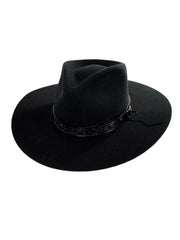 Stetson SWMCNY-103607 Mens John Wayne Collection McNally Flet Hat Black